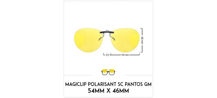 Magiclip SC PANTOS GM- Polarisant - 54mm x 46mm