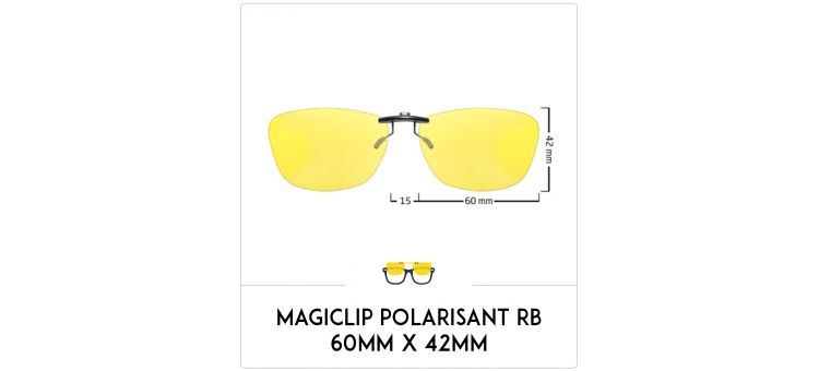 Magiclip SC RB- Polarisant - 60mm x 42mm