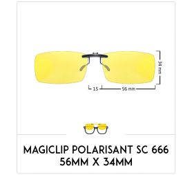 Magiclip SC 666- Polarisant - 56mm x 34mm