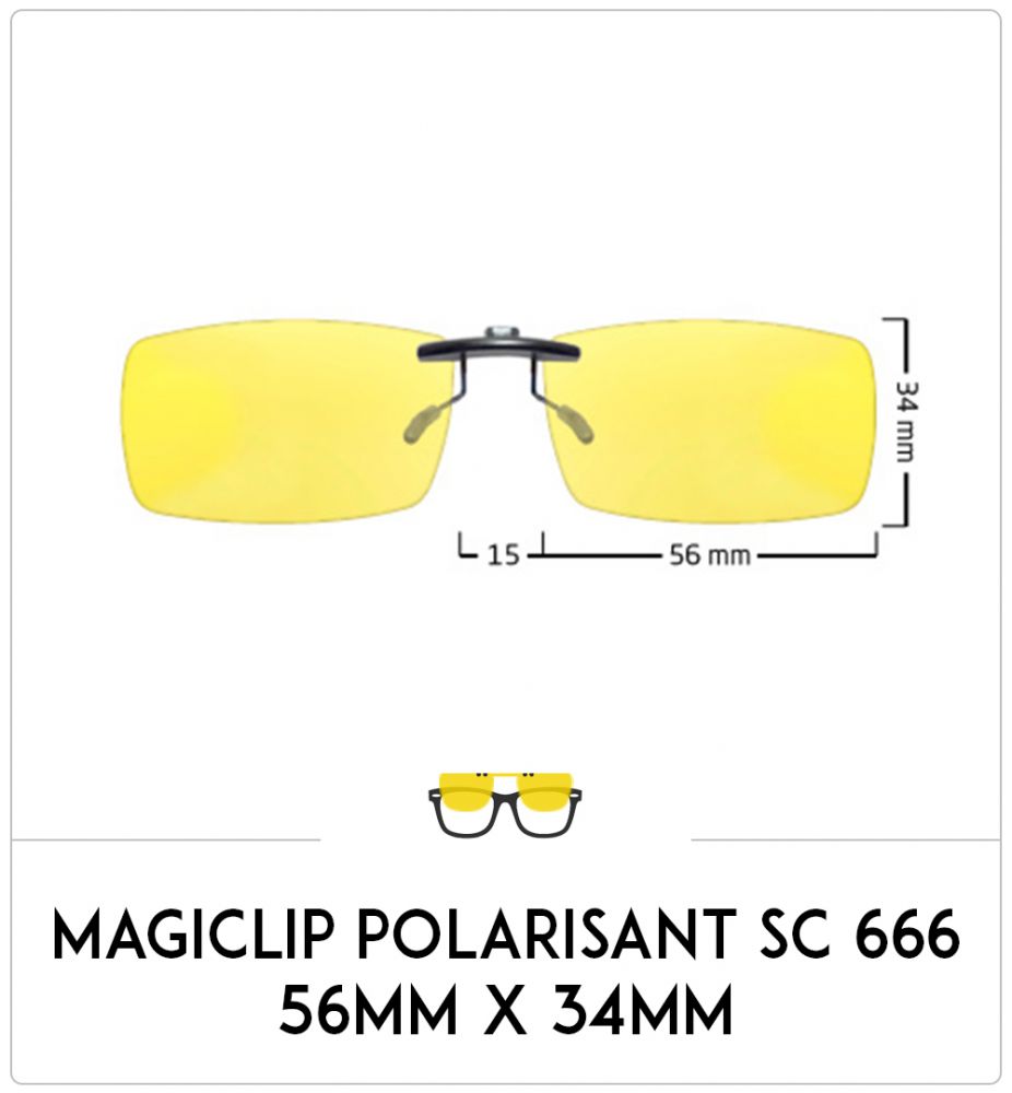 Magiclip SC 666- Polarisant - 56mm x 34mm
