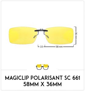 Magiclip SC 661- Polarisant - 58mm x 36mm