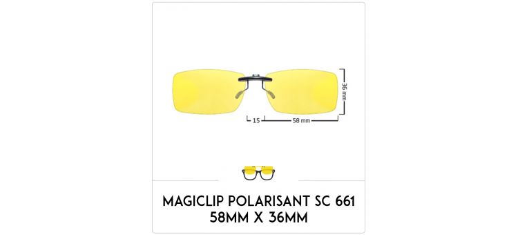 Magiclip SC 661- Polarisant - 58mm x 36mm