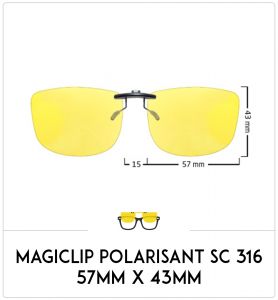 Magiclip SC 316- Polarisant - 57mm x 43mm