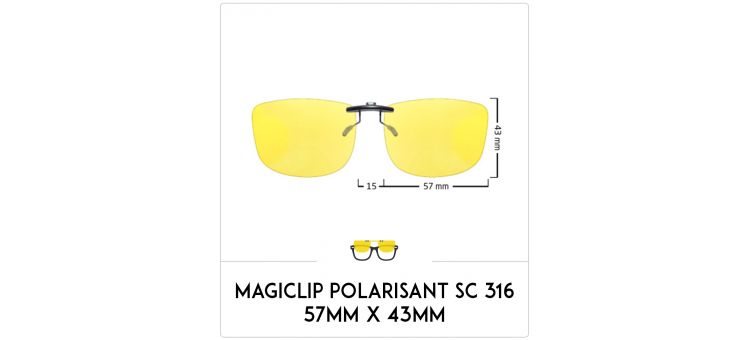 Magiclip SC 316- Polarisant - 57mm x 43mm