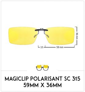 Magiclip SC 315- Polarisant - 59mm x 36mm