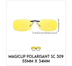 Magiclip SC 309 - Polarisant - 55mm x 36mm