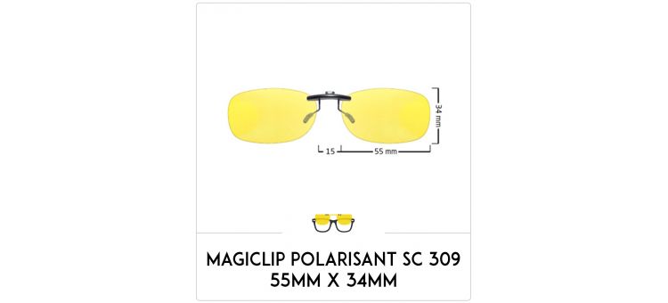 Magiclip SC 309 - Polarisant - 55mm x 36mm