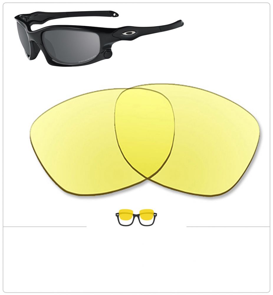 SOODASE Pour Oakley Split Jacket Des lunettes de soleil Verres de remplacement polarisés