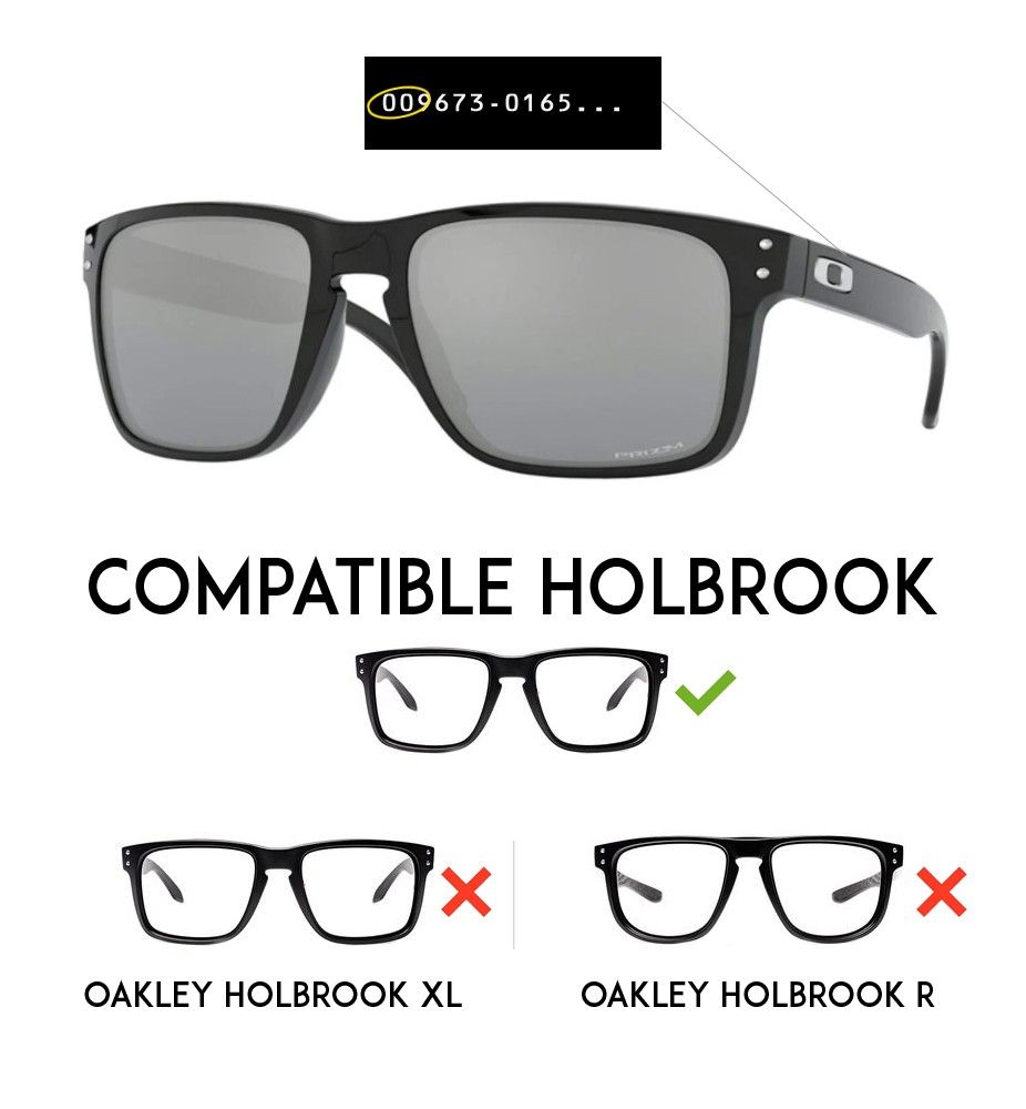 Compatible lenses for Oakley Holbrook