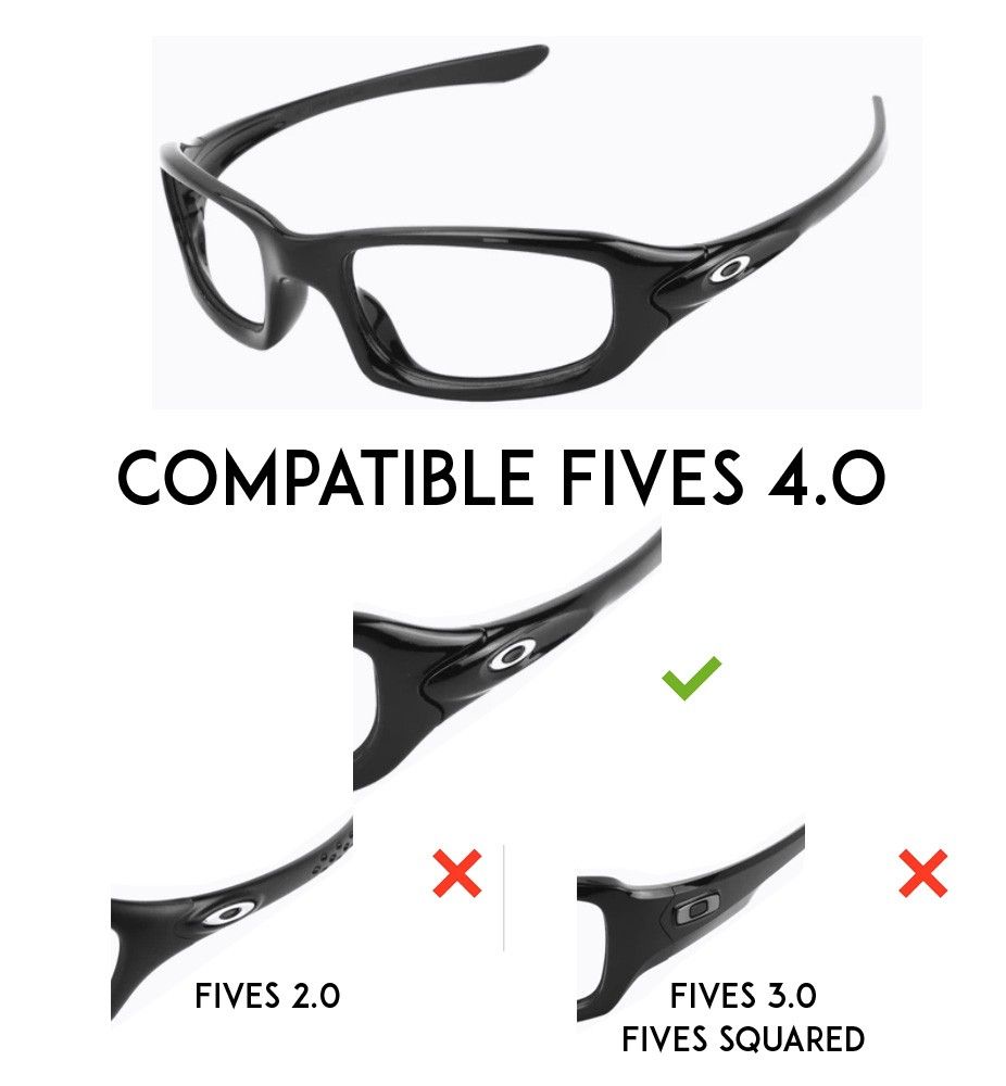 Læsbarhed tempereret Van Compatible lenses for Oakley Fives 4.0