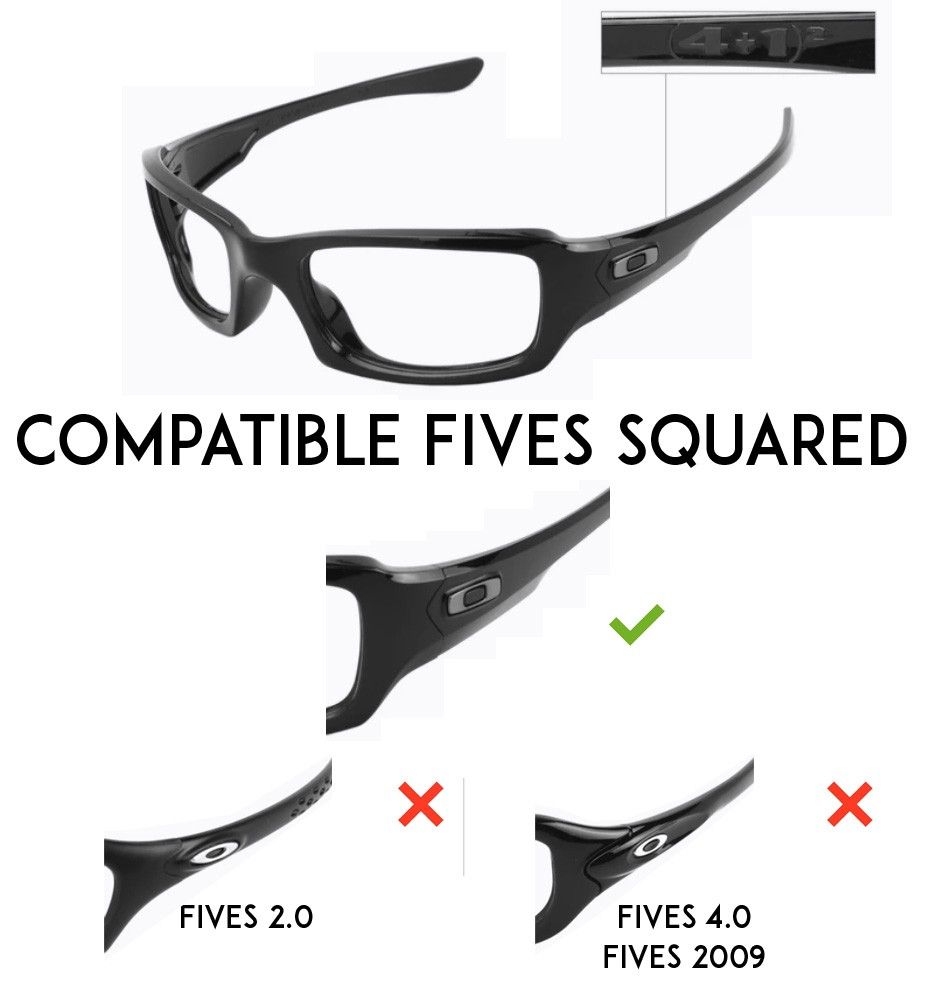 Compatible lenses for Oakley Fives squared