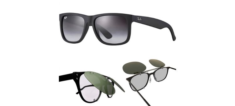 Compatible clip-on for RAY-BAN 4165 JUSTIN - 54 mm
