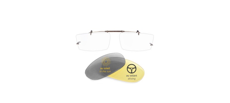 copy of Custom Clip On Sunglasses Cesar flip-up