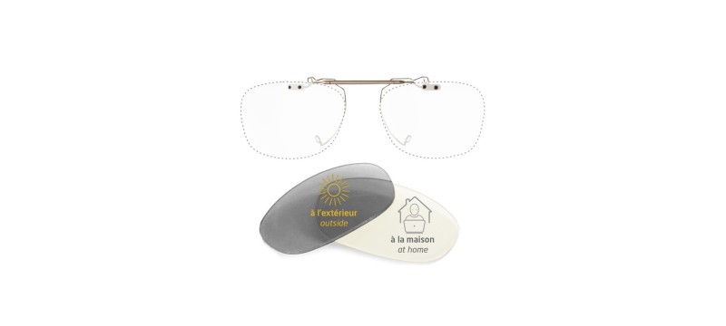 copy of Custom Clip On Sunglasses Cesar flip-up