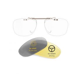 Clips de lunettes, sur mesure, pour conduite de nuit Easy Drive