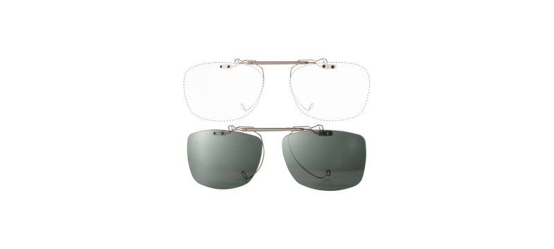Custom Clip On Sunglasses Cesar flip-up