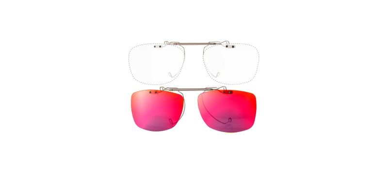 Custom Clip On Sunglasses Cesar flip-up