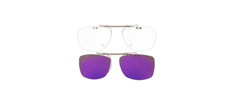 Custom Clip On Sunglasses Cesar flip-up
