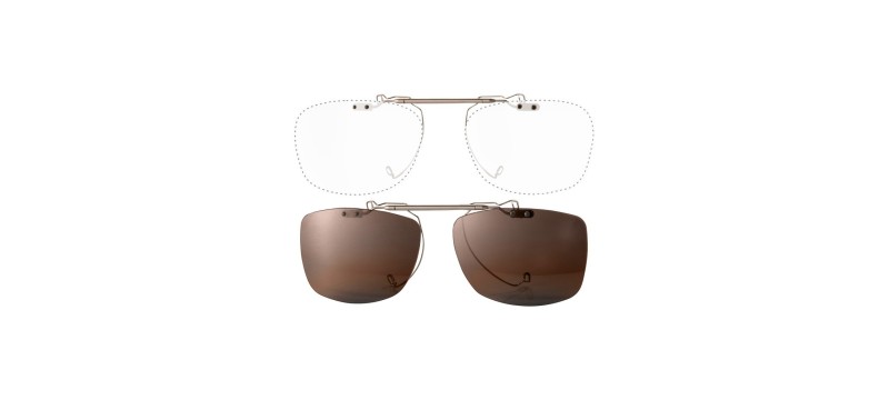 Custom Clip On Sunglasses Cesar flip-up