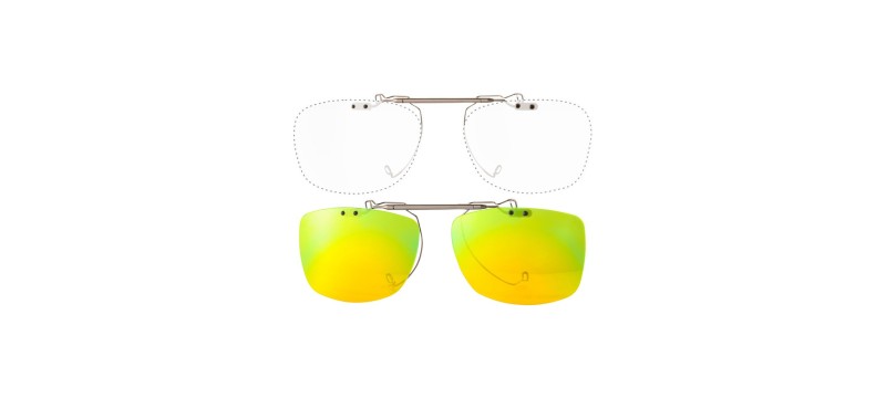 Custom Clip On Sunglasses Cesar flip-up