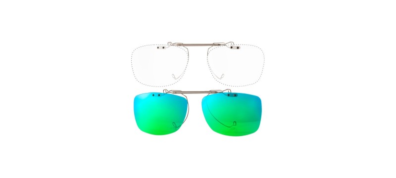 Custom Clip On Sunglasses Cesar flip-up: From