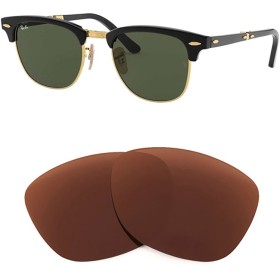 Verres de remplacement compatibles avec RAY-BAN Clubmaster Folding - RB2176 - 51mm