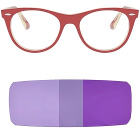 Compatible replacement lenses for RAY-BAN Wayfarer II Classic - RB2185 - 52mm