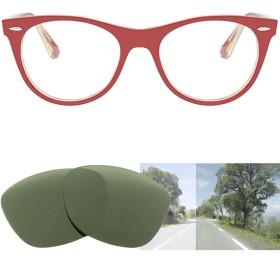 Compatible replacement lenses for RAY-BAN Wayfarer II Classic - RB2185 - 55mm