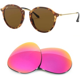 Verres de remplacement compatibles avec RAY-BAN Round Fleck - RB2447 - 52mm