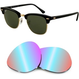 Compatible replacement lenses for RAY-BAN Clubmaster Aluminum - RB3507 - 49mm
