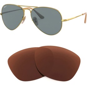 Compatible replacement lenses for RAY-BAN Aviator Metal II - RB3689 - 58mm