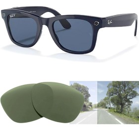 Verres de remplacement compatibles avec RAY-BAN Stories Wayfarer L - RW4004 - 53mm