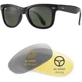 Verres de remplacement compatibles avec RAY-BAN Wayfarer Folding - RB4105 - 50mm