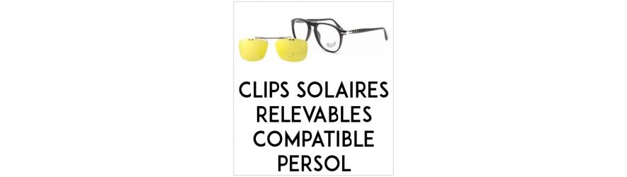 Clips solaires relevables - Compatibles Persol | Changer mes Verres