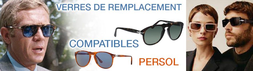 Verres solaires - Compatibles Persol | Changer mes Verres