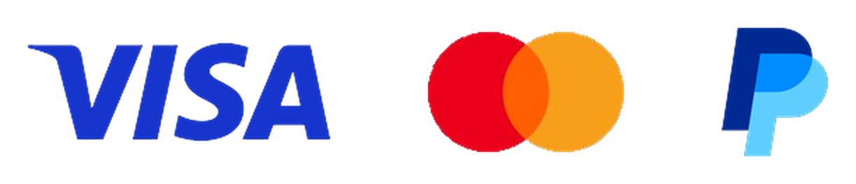 Visa, Mastercard, PayPal