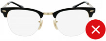 Lunettes semi-cerclées